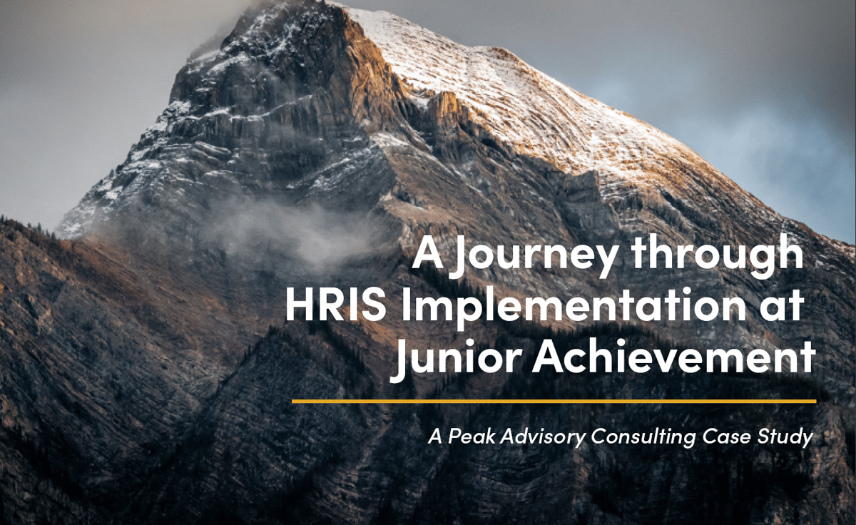 A Journey through  HRIS Implementation  at Junior Achievement